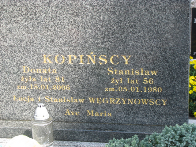 Stanisław Kopiński 1924 Wolbórz - Grobonet - Wyszukiwarka osób pochowanych