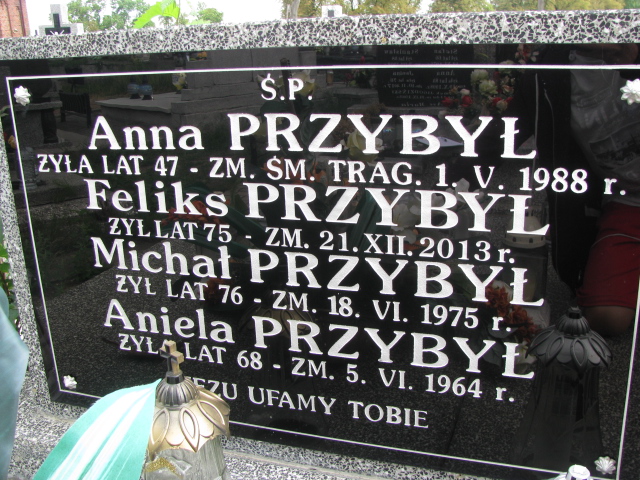 Feliks Przybył 1938 Wolbórz - Grobonet - Wyszukiwarka osób pochowanych