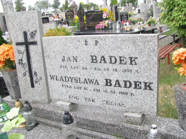 Jan Badek 1908 Wolbórz - Grobonet - Wyszukiwarka osób pochowanych