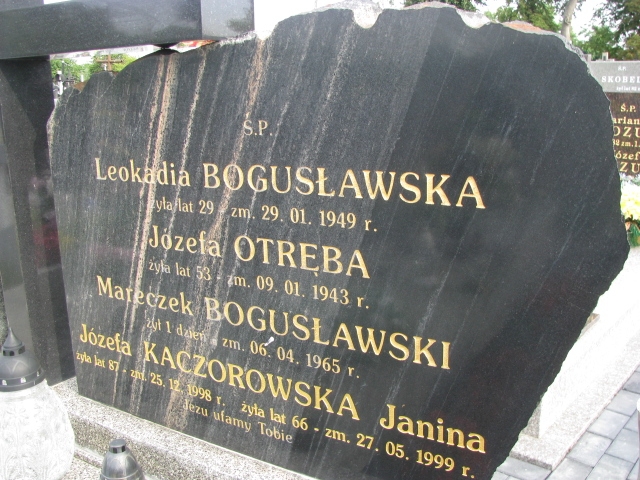 Józefa Otręba  Wolbórz - Grobonet - Wyszukiwarka osób pochowanych