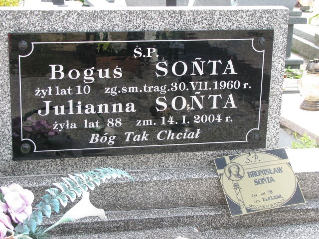 Bronisław Sońta 1939 Wolbórz - Grobonet - Wyszukiwarka osób pochowanych