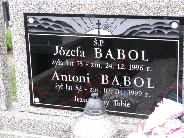 Józefa Bąbol Wolbórz - Grobonet - Wyszukiwarka osób pochowanych