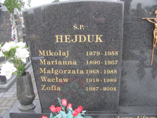 Wacław Hejduk 1918 Wolbórz - Grobonet - Wyszukiwarka osób pochowanych