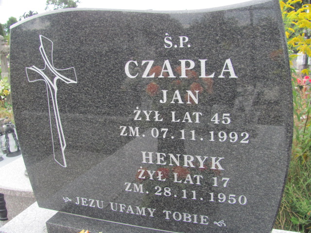 Henryk Czapla Wolbórz - Grobonet - Wyszukiwarka osób pochowanych