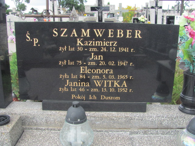 Kazimierz Szamweber Wolbórz - Grobonet - Wyszukiwarka osób pochowanych
