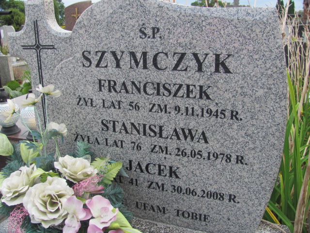 Jacek Szymczyk Wolbórz - Grobonet - Wyszukiwarka osób pochowanych