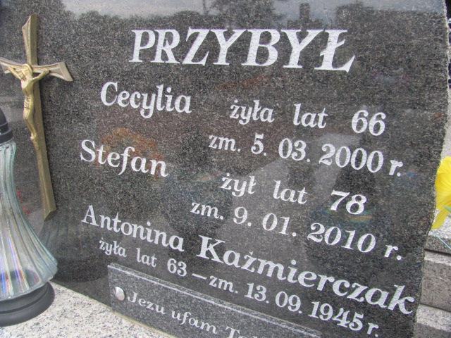 Stefan Przybył 1931 Wolbórz - Grobonet - Wyszukiwarka osób pochowanych