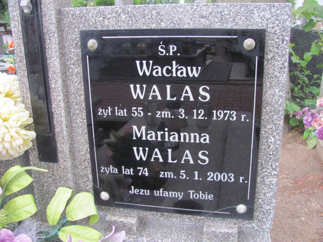 Marianna Walas 1928 Wolbórz - Grobonet - Wyszukiwarka osób pochowanych