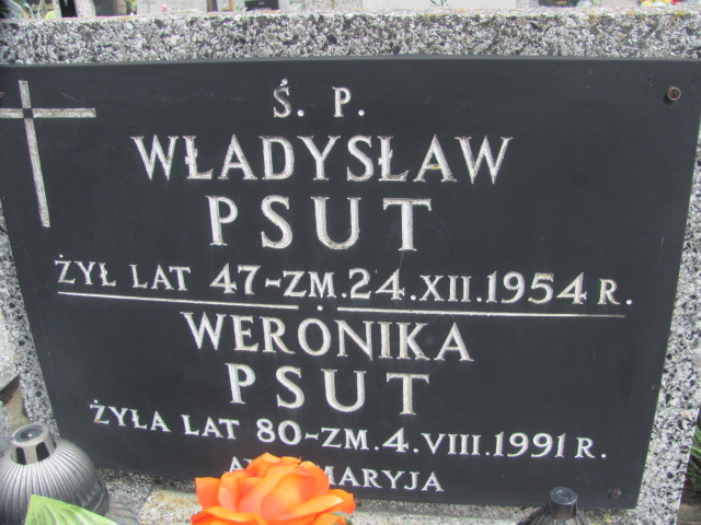 Władysław Psut Wolbórz - Grobonet - Wyszukiwarka osób pochowanych