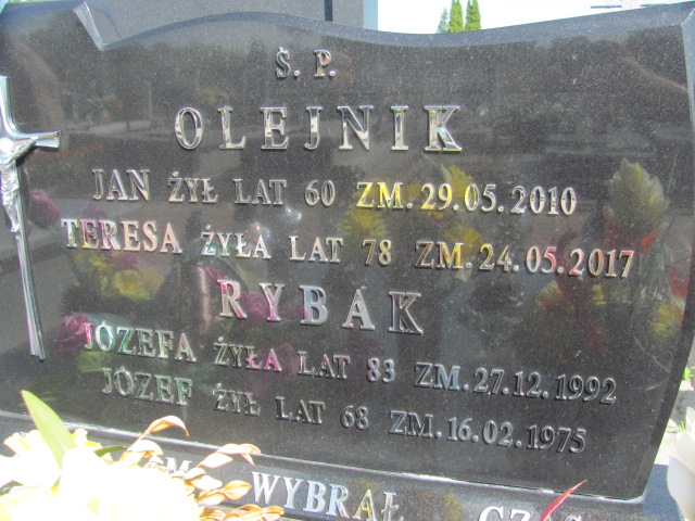 Teresa Olejnik 1939 Wolbórz - Grobonet - Wyszukiwarka osób pochowanych