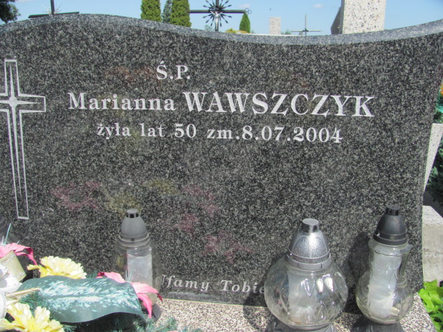 Marianna Wawszczyk 1954 Wolbórz - Grobonet - Wyszukiwarka osób pochowanych