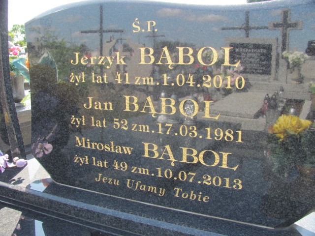 Jan Bąbol 1929 Wolbórz - Grobonet - Wyszukiwarka osób pochowanych