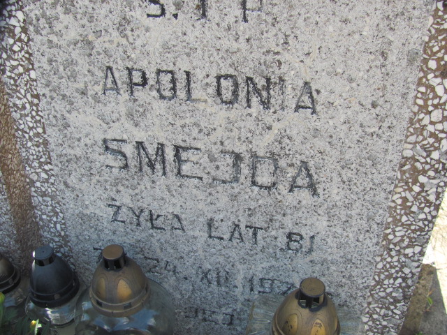 Apolonia Smejda Wolbórz - Grobonet - Wyszukiwarka osób pochowanych