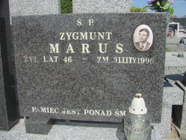 Zygmunt Marus 1950 Wolbórz - Grobonet - Wyszukiwarka osób pochowanych
