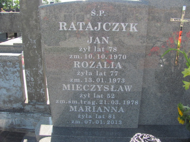 Marianna Ratajczyk Wolbórz - Grobonet - Wyszukiwarka osób pochowanych