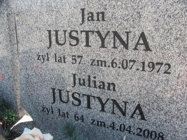 Julian Justyna  1944 Wolbórz - Grobonet - Wyszukiwarka osób pochowanych