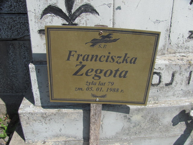 Franciszka Żegota  1909 Wolbórz - Grobonet - Wyszukiwarka osób pochowanych