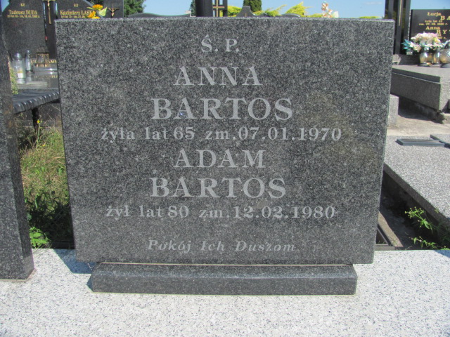 Anna Bartos  Wolbórz - Grobonet - Wyszukiwarka osób pochowanych