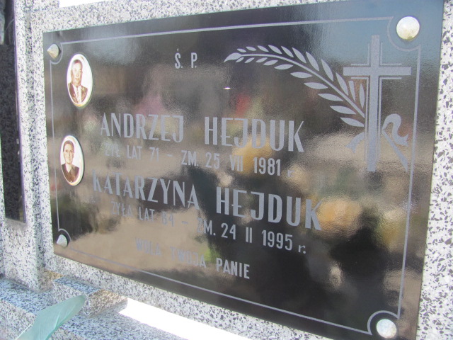 Andrzej Hejduk 1910 Wolbórz - Grobonet - Wyszukiwarka osób pochowanych