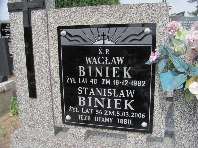 Stanisław Biniek 1950 Wolbórz - Grobonet - Wyszukiwarka osób pochowanych