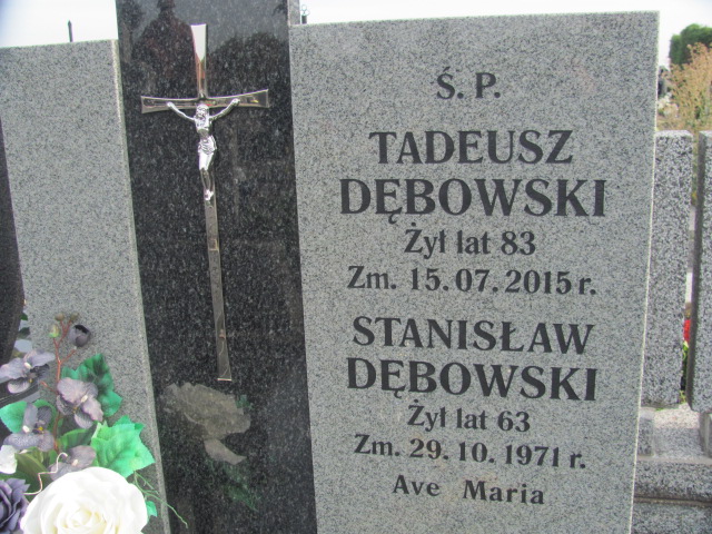 Tadeusz Dębowski Wolbórz - Grobonet - Wyszukiwarka osób pochowanych