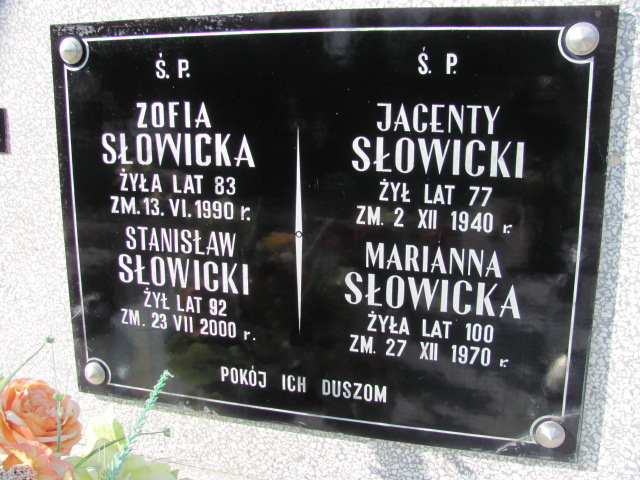  Słowicki 1909 Wolbórz - Grobonet - Wyszukiwarka osób pochowanych