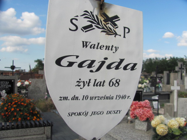 Grób Walenty Gajda