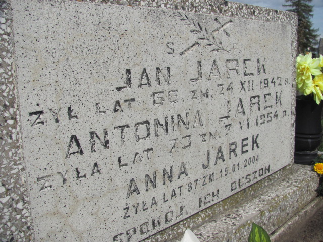 Jan Jarek Wolbórz - Grobonet - Wyszukiwarka osób pochowanych