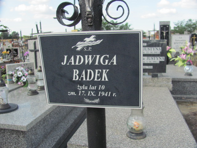 Grób Jadwiga Badek
