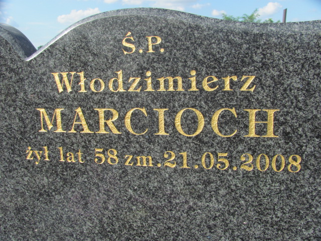 Włodzimierz Marcioch 1946 Wolbórz - Grobonet - Wyszukiwarka osób pochowanych