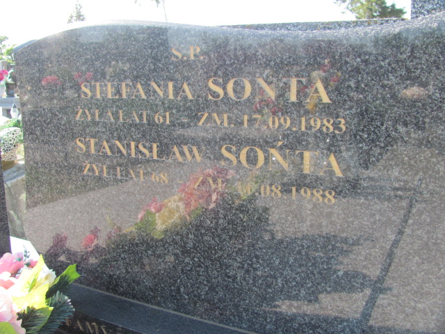 Stefania Sońta  1922 Wolbórz - Grobonet - Wyszukiwarka osób pochowanych